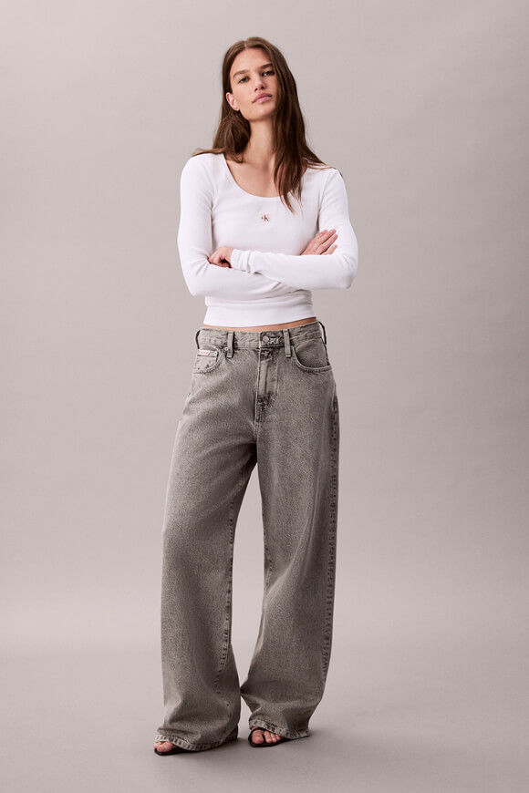 Image sur Shirt côtelé manches longues