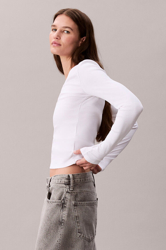 Image sur Shirt côtelé manches longues