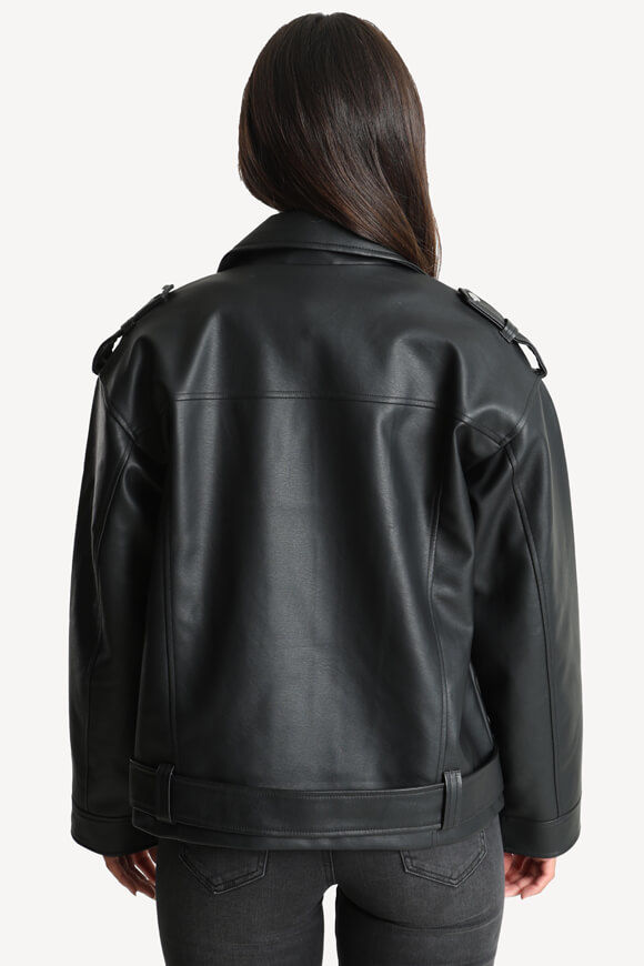 Image sur NMPAULINA Kunstleder Bikerjacke