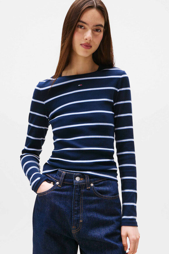 Bild von Geripptes Langarmshirt