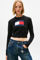 Image de Pailletten Crop Strickpullover