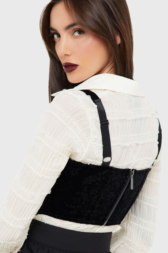 Image sur Top corset en velours