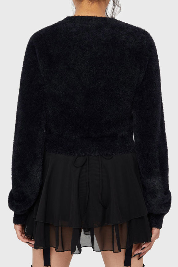 Image sur Hairy Crop Strickpullover