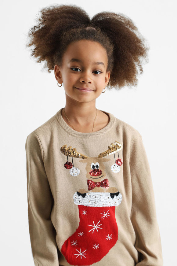 Bild von KOGXMAS SHINE Weihnachtsstrickpullover