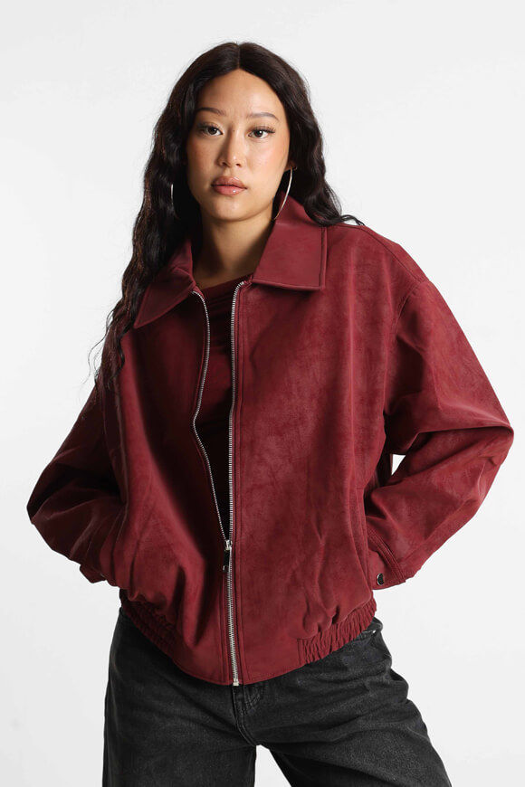 Image sur Oversize Kunstwildleder Jacke