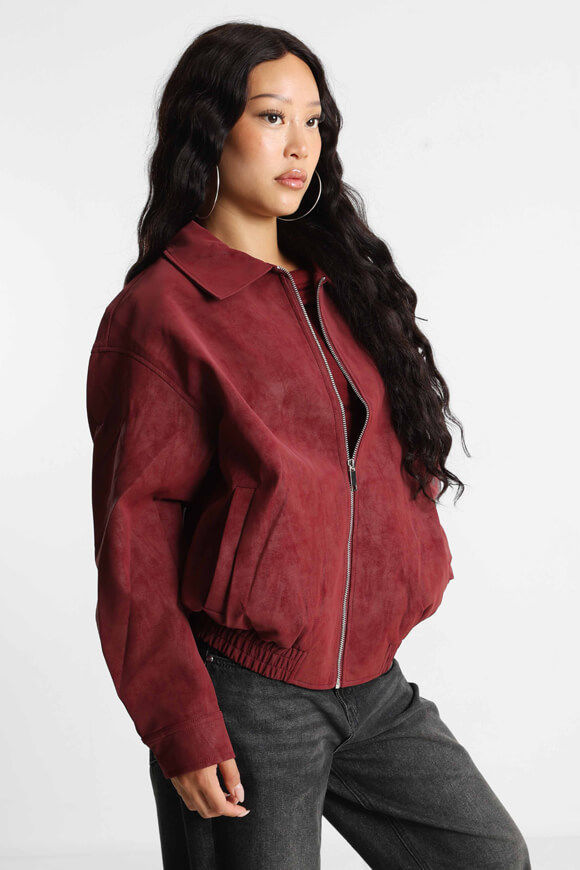 Image sur Oversize Kunstwildleder Jacke