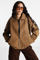Bild von Oversize Kunstwildleder Jacke