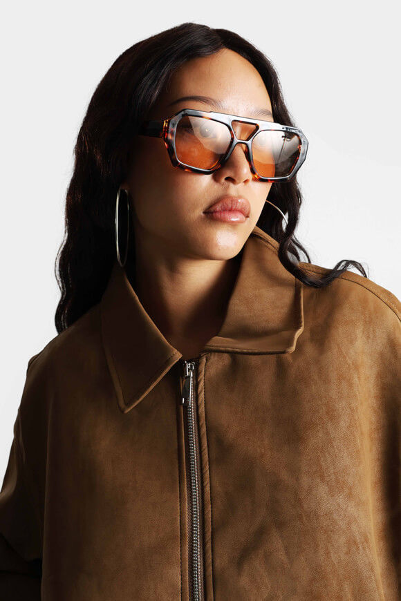 Bild von Oversize Kunstwildleder Jacke