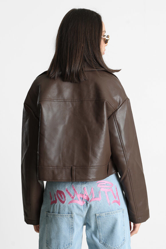 Bild von Oversize Kunstlederjacke