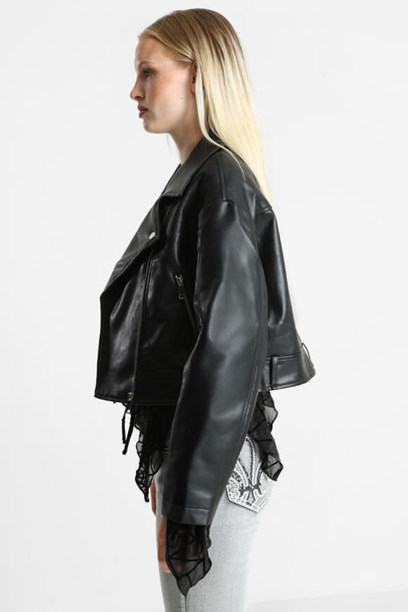 Image sur Oversize Kunstlederjacke