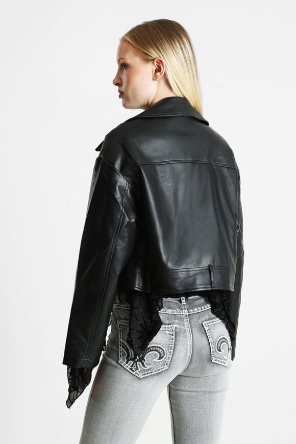 Image sur Oversize Kunstlederjacke