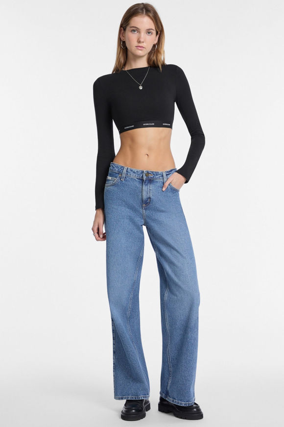 Image sur Crop Langarmshirt