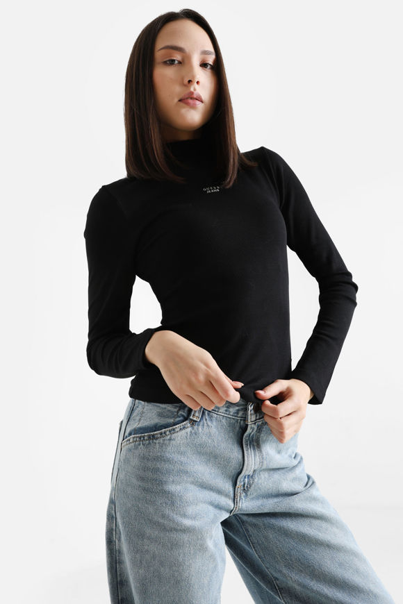 Image sur Shirt côtelé manches longues