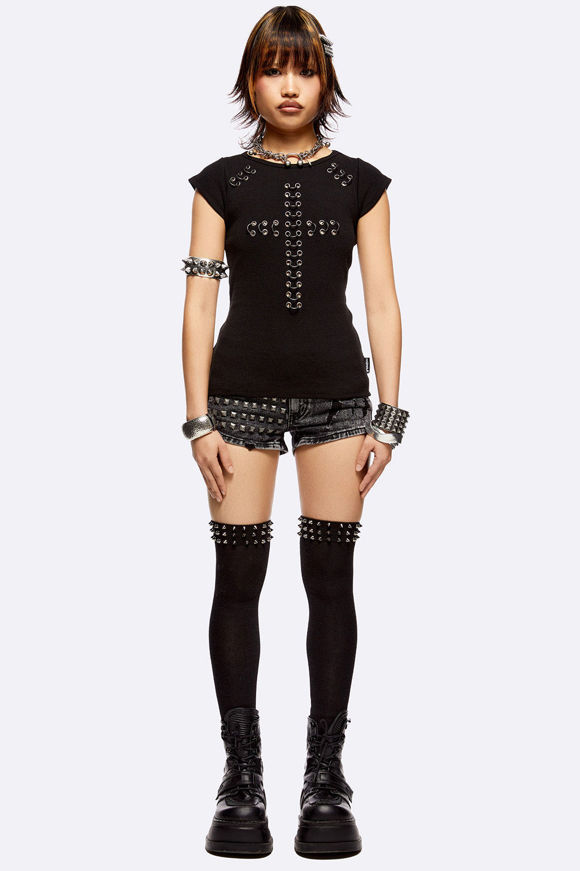 Image sur Metal Mercy Geripptes T-Shirt