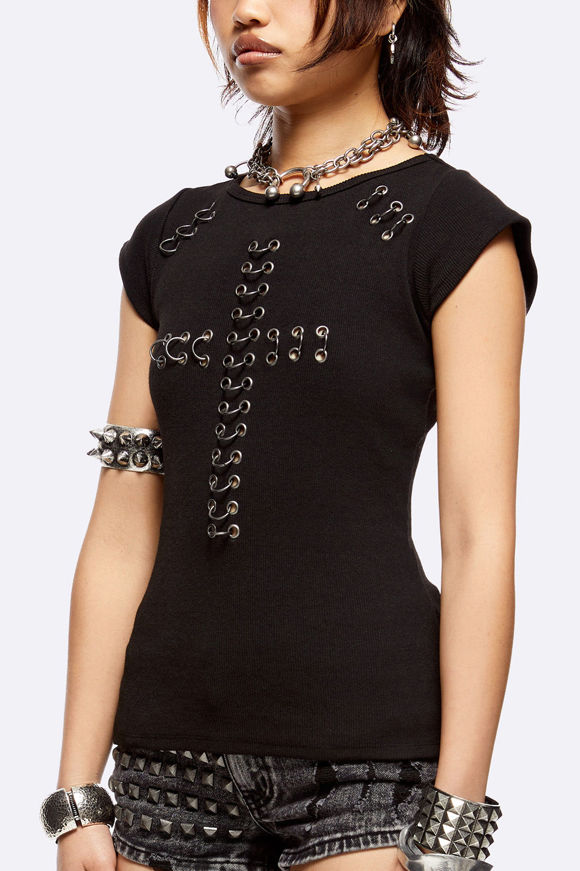 Image sur Metal Mercy Geripptes T-Shirt