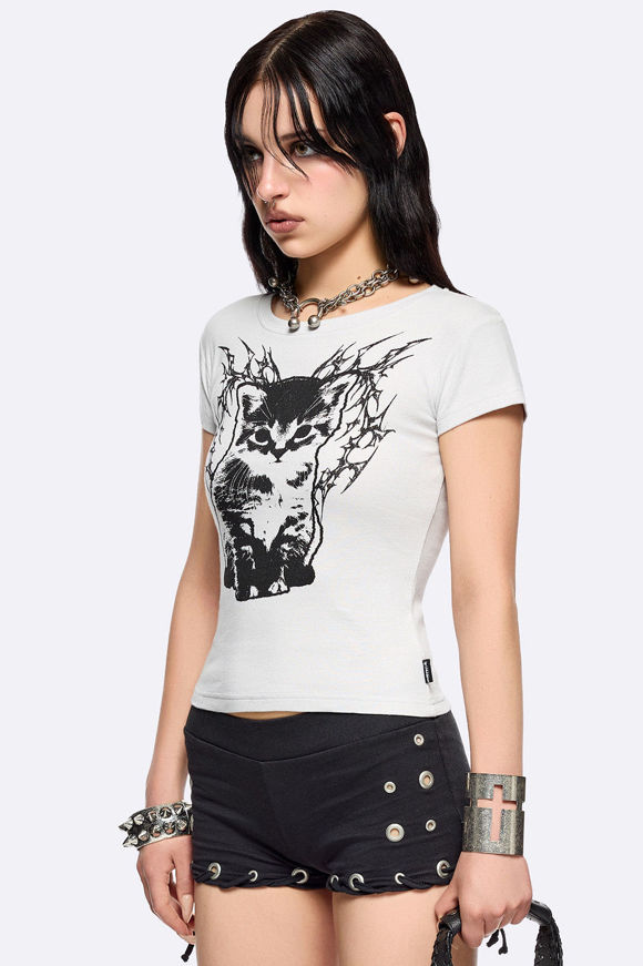 Image sur Darkly Cute Crop T-Shirt