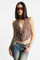 Bild von Pailletten Neckholder Crop Top