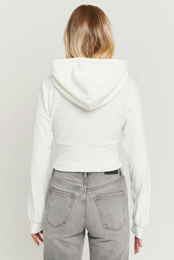 Image sur Samt Crop Jacke