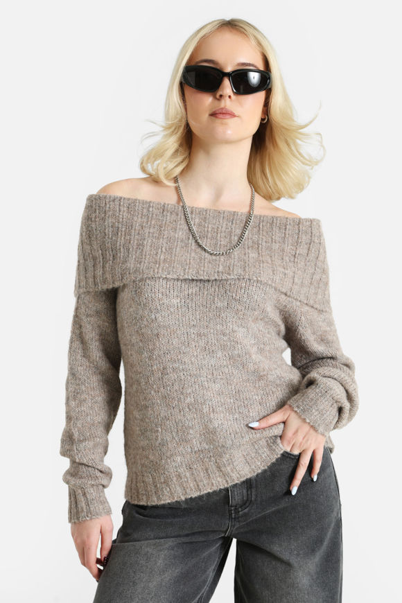 Image sur ONLSHINE Off Shoulder Strickpullover
