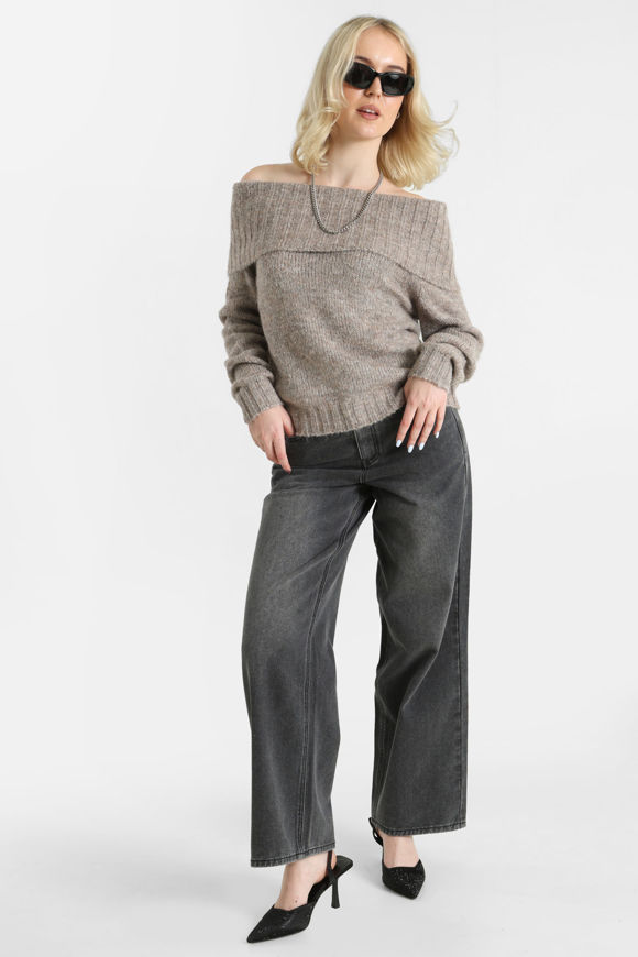 Image sur ONLSHINE Off Shoulder Strickpullover