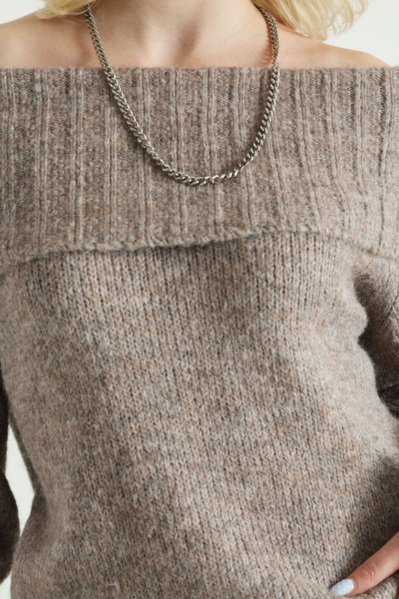 Image sur ONLSHINE Off Shoulder Strickpullover