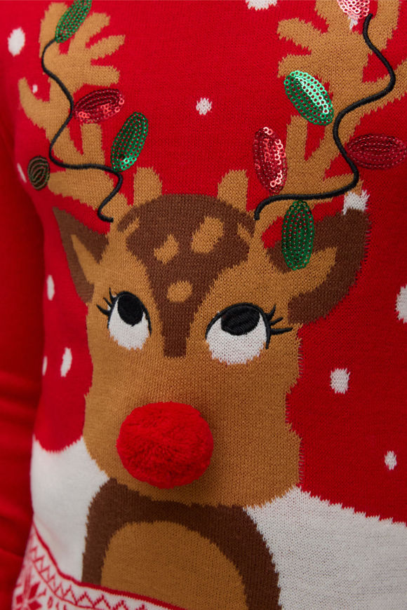 Bild von VMFROSTYDEER Weihnachtsstrickpullover