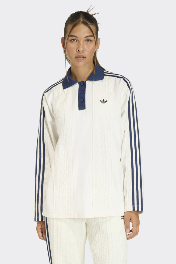 Image sur Oversize Samt Langarmshirt