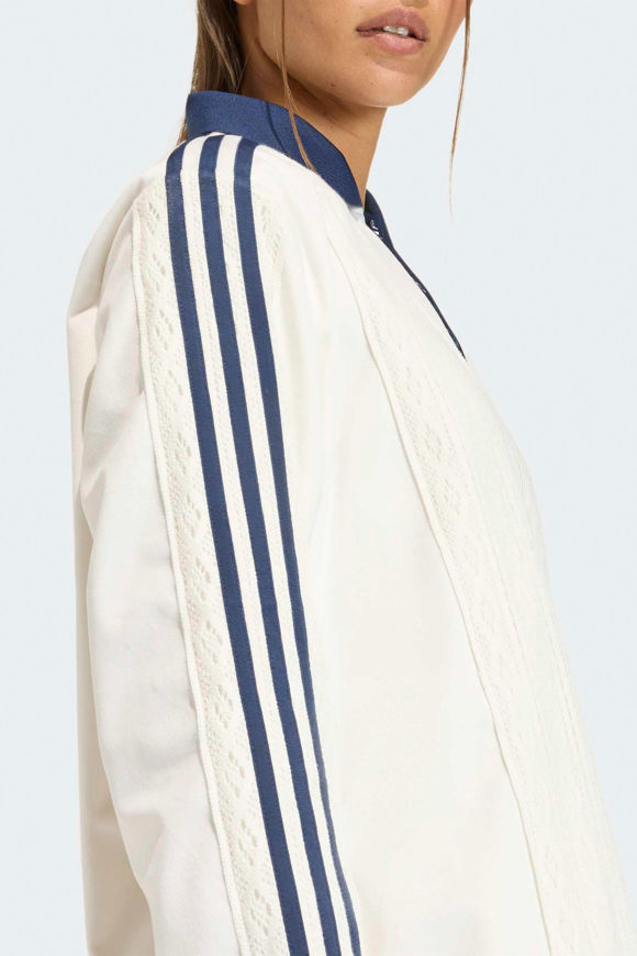 Image sur Oversize Samt Langarmshirt