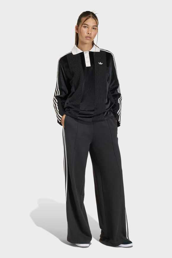 Image sur Oversize Samt Langarmshirt