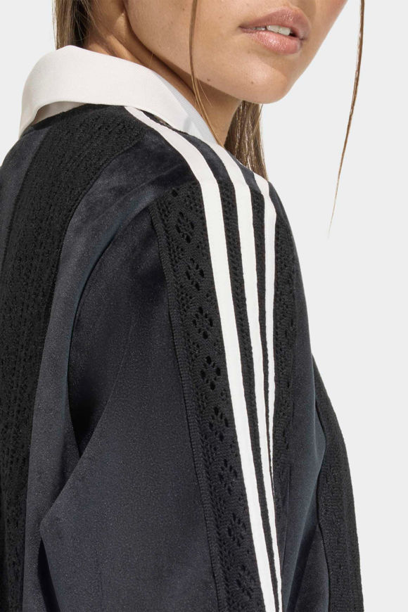 Image sur Oversize Samt Langarmshirt