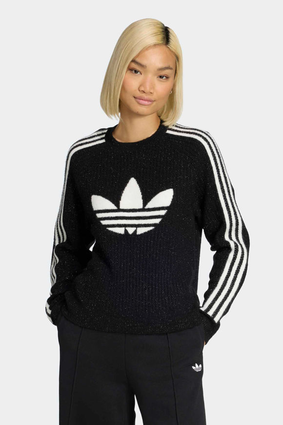 Image sur Lurex pull en tricot côtelé