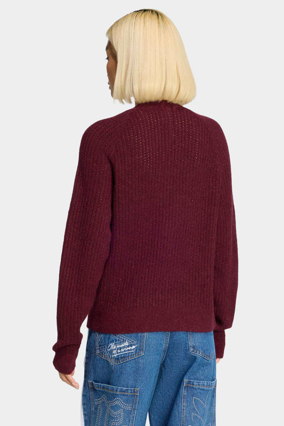 Image sur Lurex pull en tricot côtelé