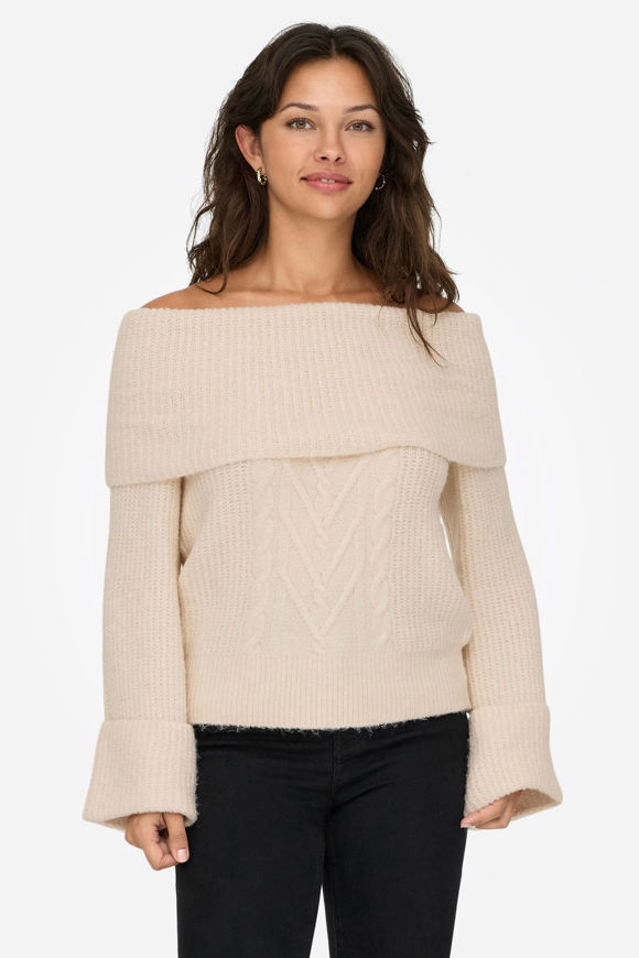 Bild von ONLLUNA Off Shoulder Strickpullover