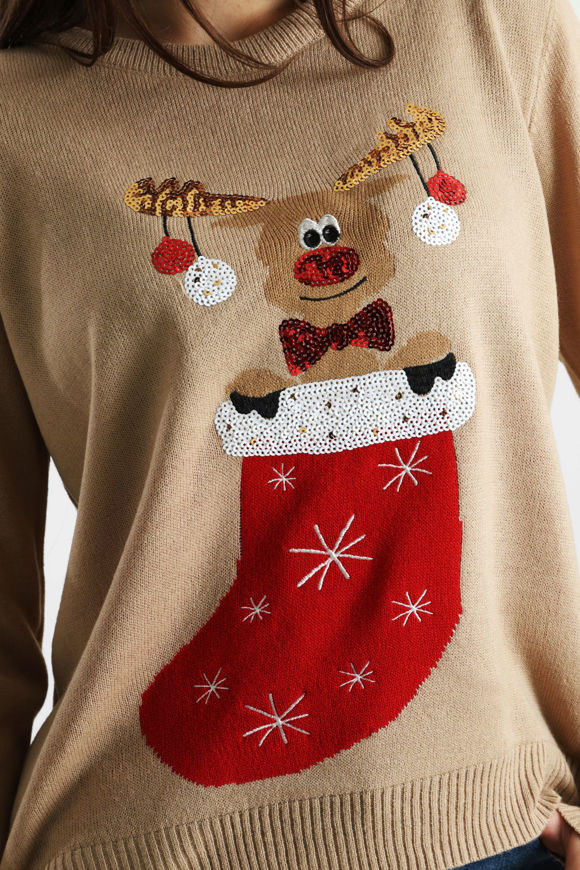 Bild von Weihnachtsstrickpullover