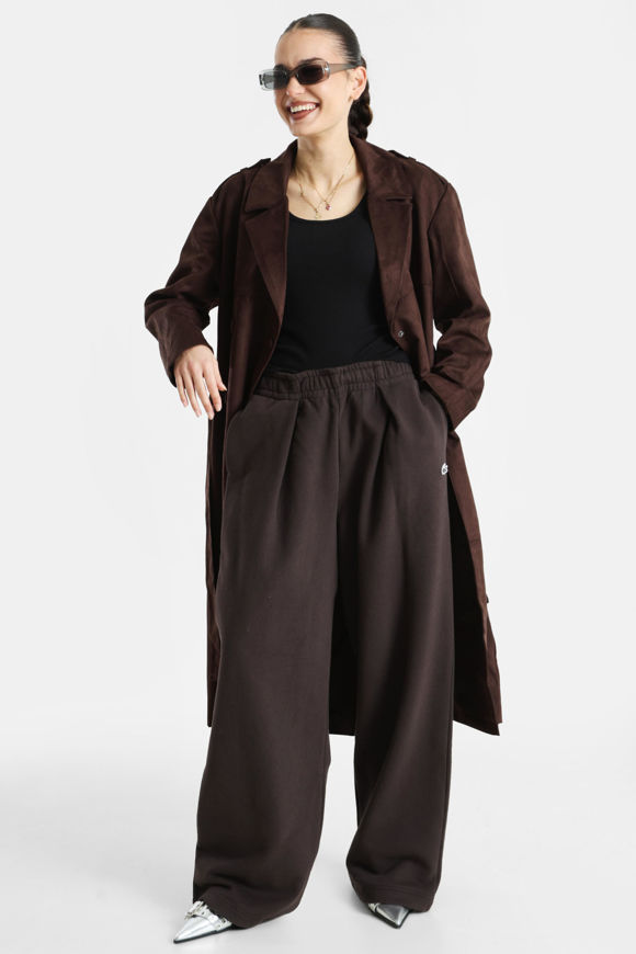 Bild von ONLBINE Kunstwildleder Trenchcoat