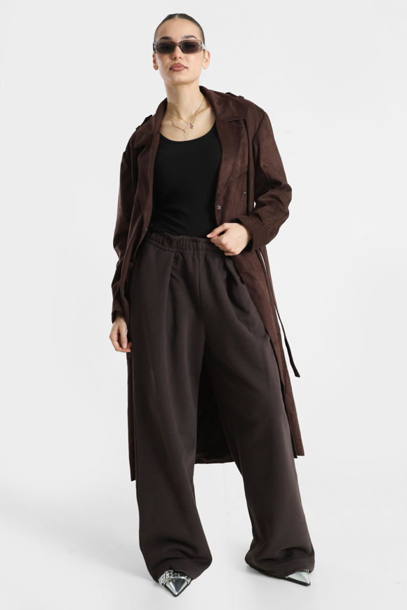 Bild von ONLBINE Kunstwildleder Trenchcoat