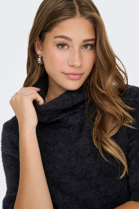 Bild von ONLPIUMO Hairy Kurzarm-Strickpullover