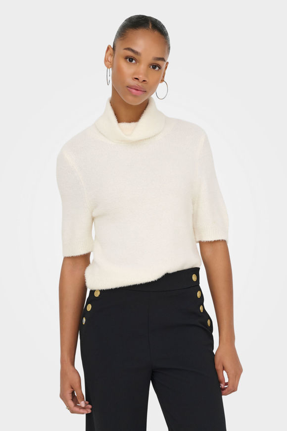 Image sur ONLPIUMO pull manches courtes en tricot poilu