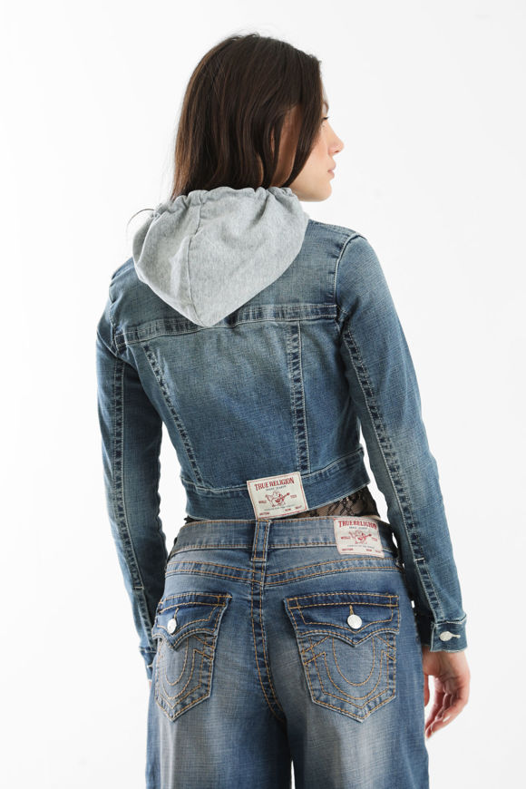 Image sur Crop Jeansjacke