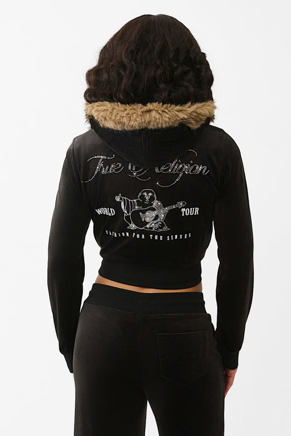 Bild von Samt Crop Jacke