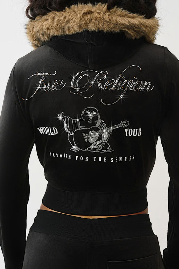 Bild von Samt Crop Jacke