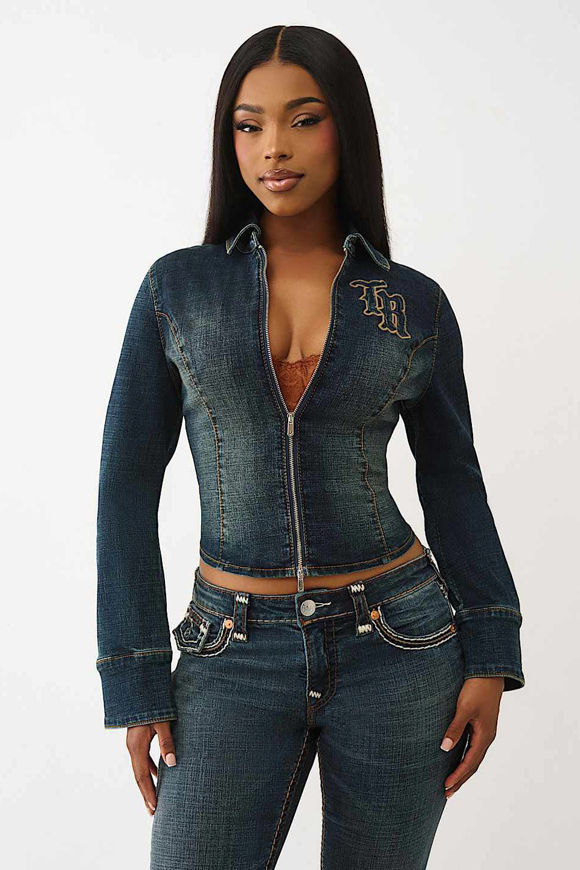 Image sur Veste courte en jean