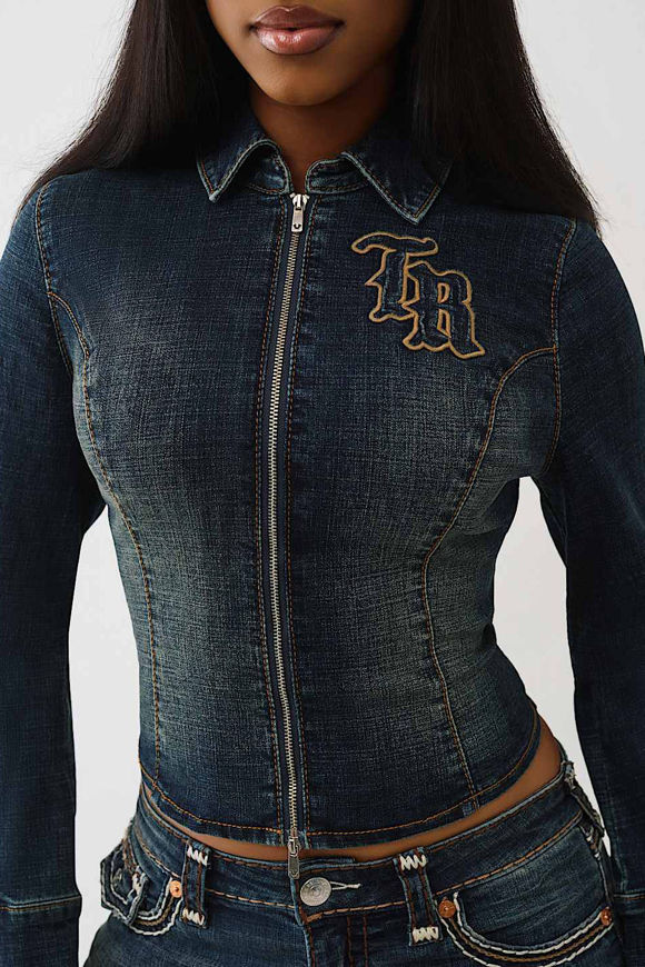 Image sur Veste courte en jean