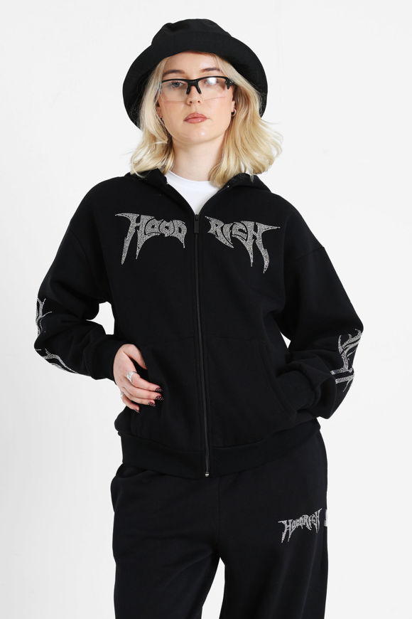 Bild von Quartz Oversize Kapuzensweatjacke