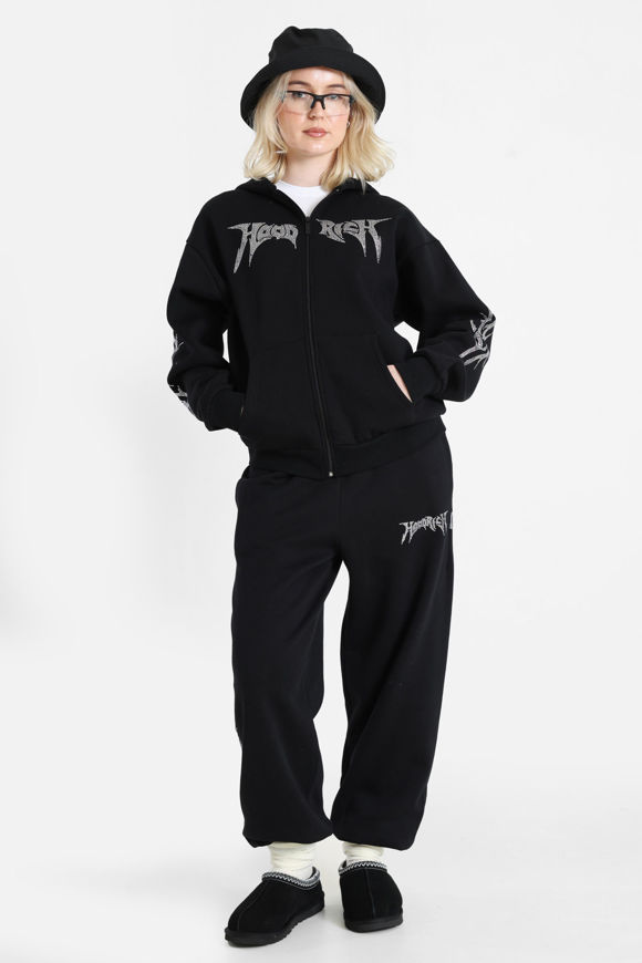 Bild von Quartz Oversize Kapuzensweatjacke