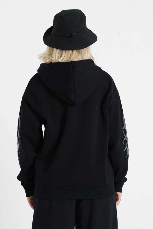 Bild von Quartz Oversize Kapuzensweatjacke