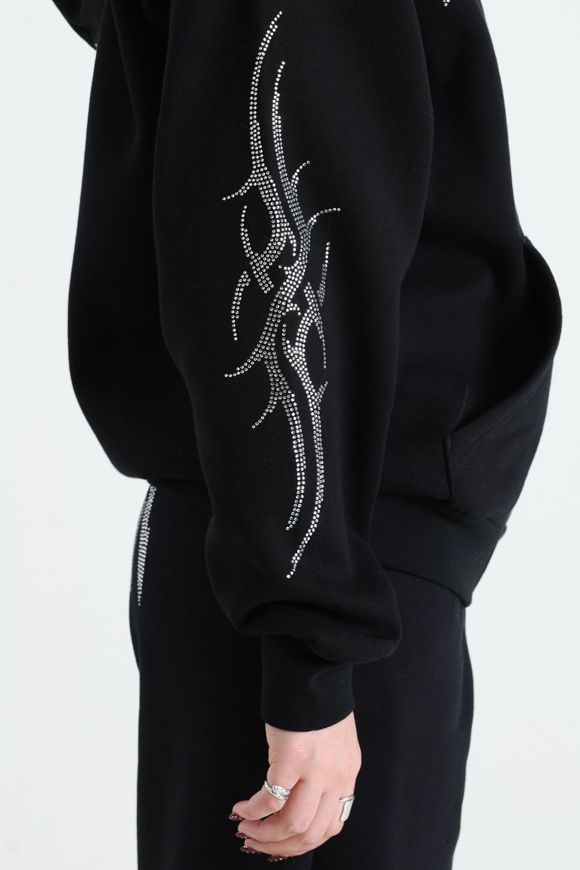 Bild von Quartz Oversize Kapuzensweatjacke