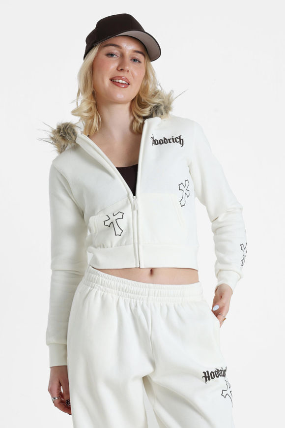 Image sur Cinder Crop Kapuzensweatjacke