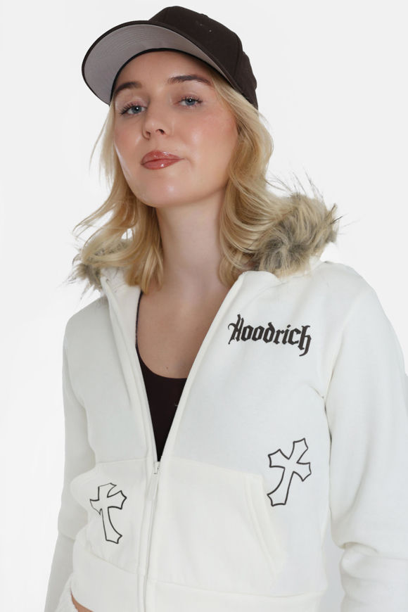 Image sur Cinder Crop Kapuzensweatjacke