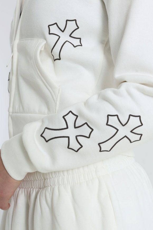 Image sur Cinder Crop Kapuzensweatjacke